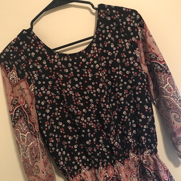 I. Joah Paisley and Floral Romper - Picture 2 of 9